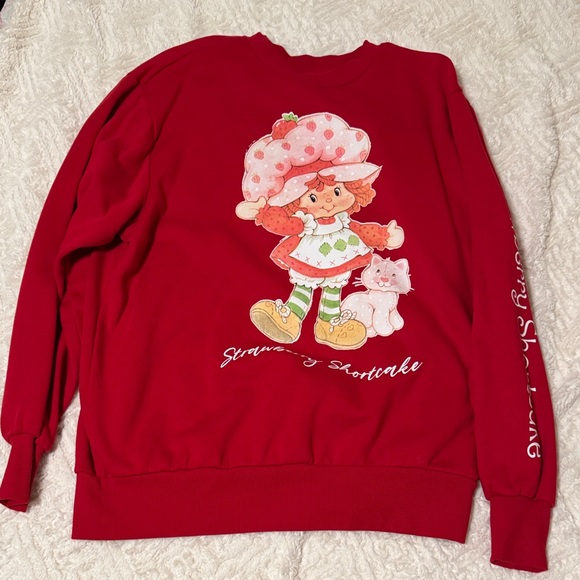 Strawberry Shortcake Red Crew Neck Sweater - Picture 1 of 1